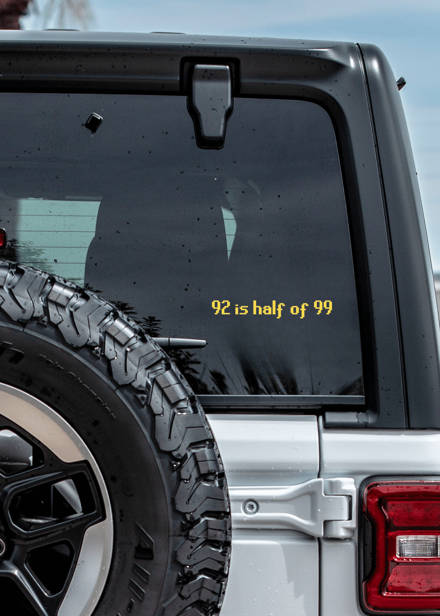 92 is half of 99 OSRS Decal - modifiedsix