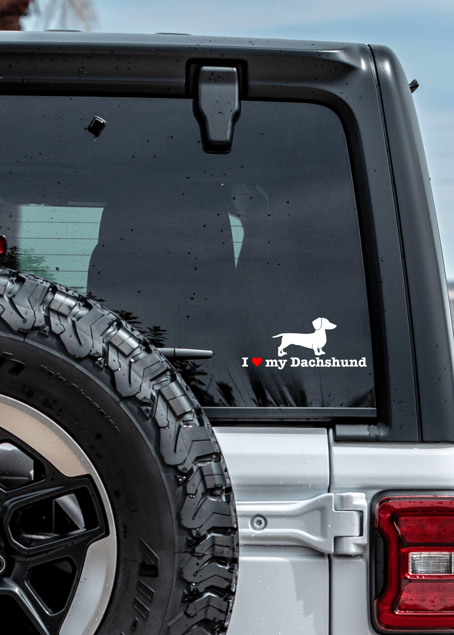 " I ❤️ My Dachshund " Decal - modifiedsix
