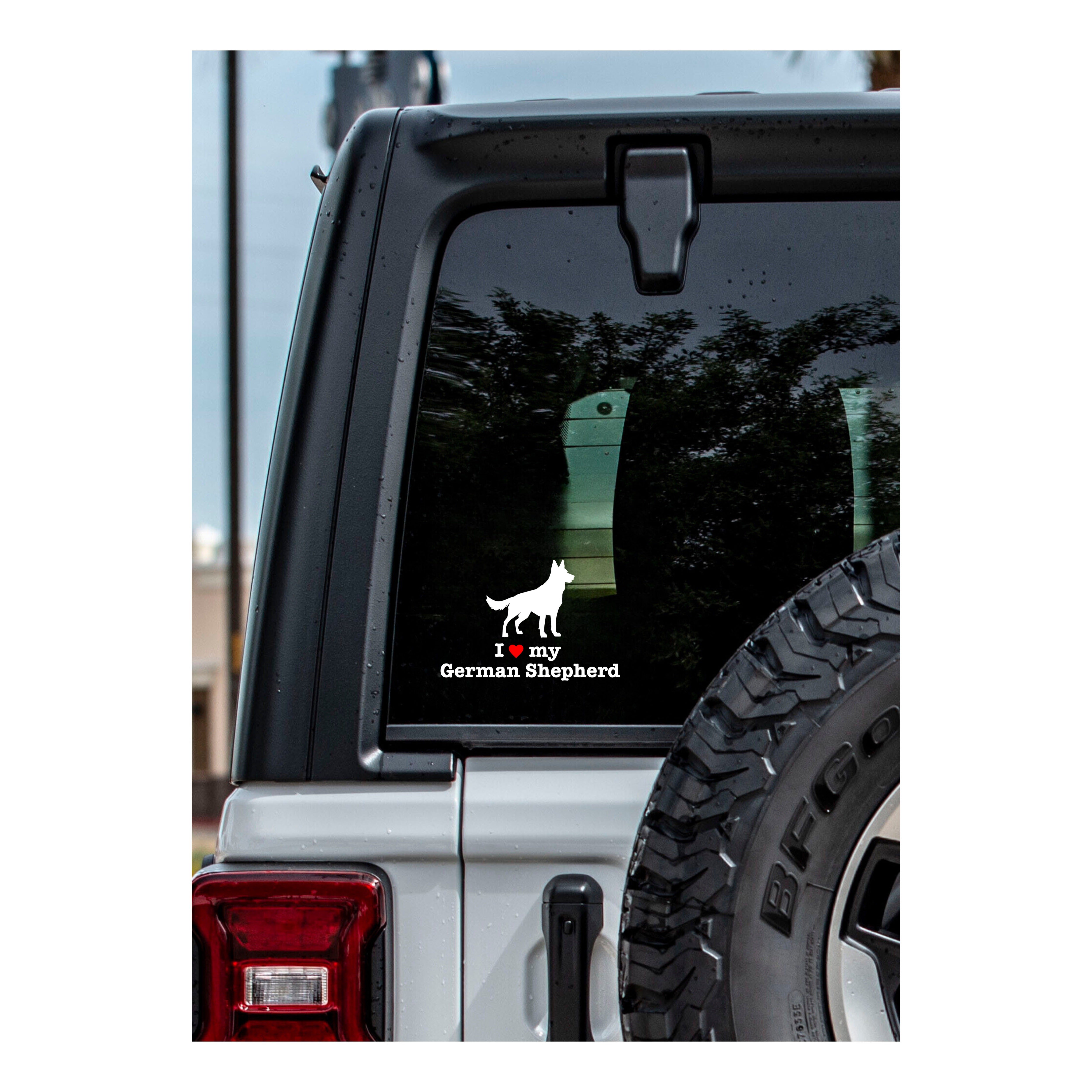 " I ❤️ My German Shepherd " Decal - modifiedsix