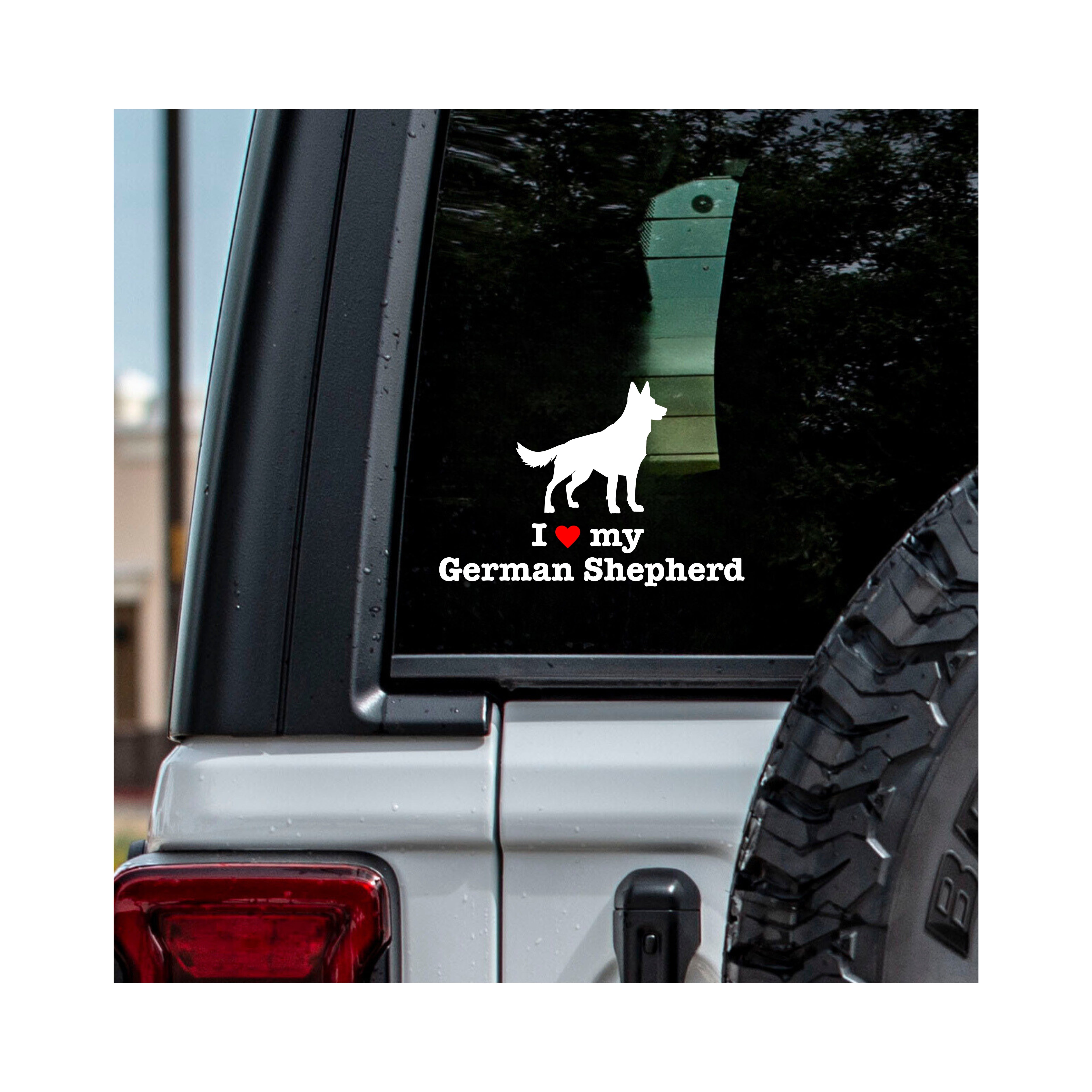 " I ❤️ My German Shepherd " Decal - modifiedsix