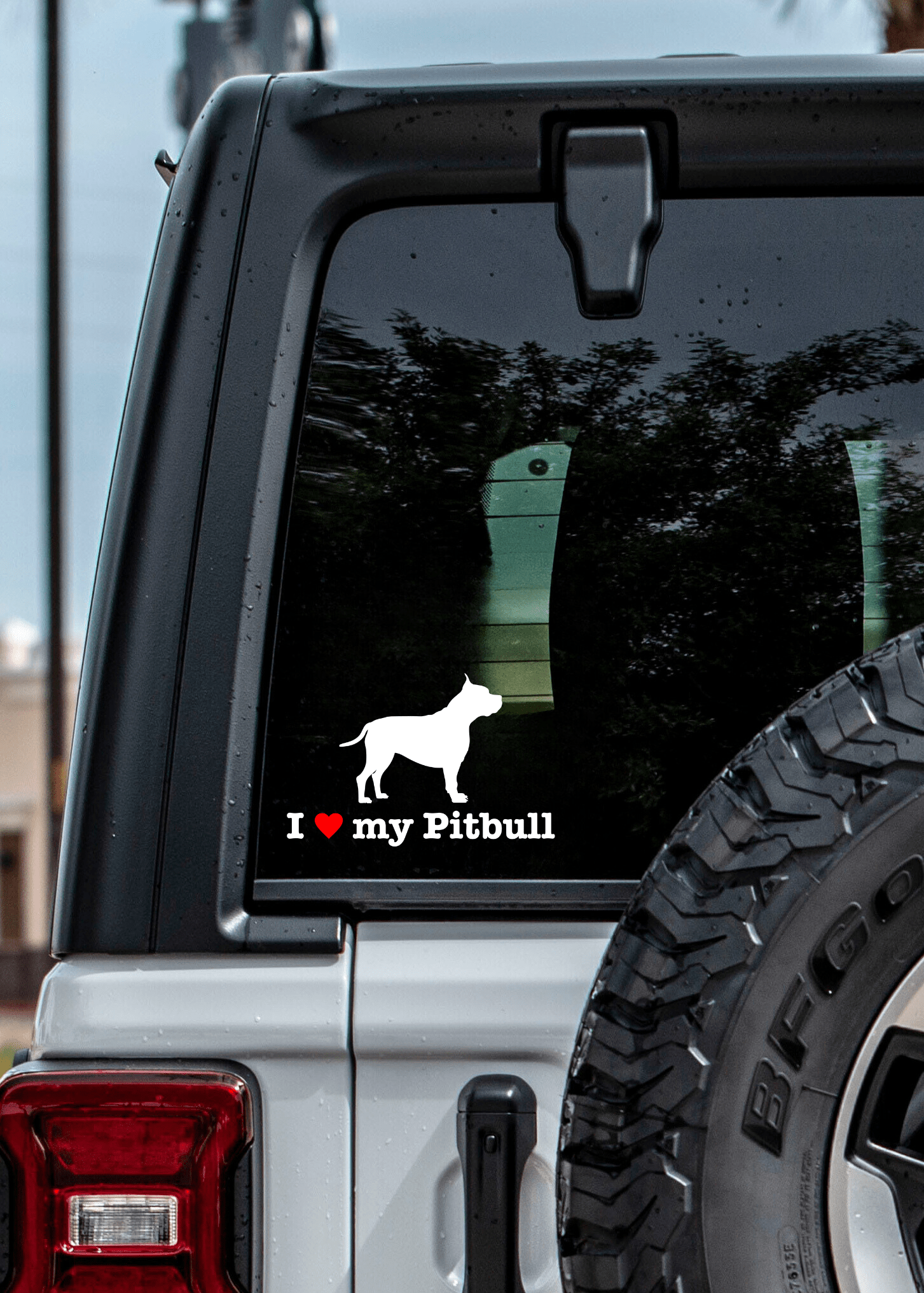 " I ❤️ My Pitbull " Decal - modifiedsix