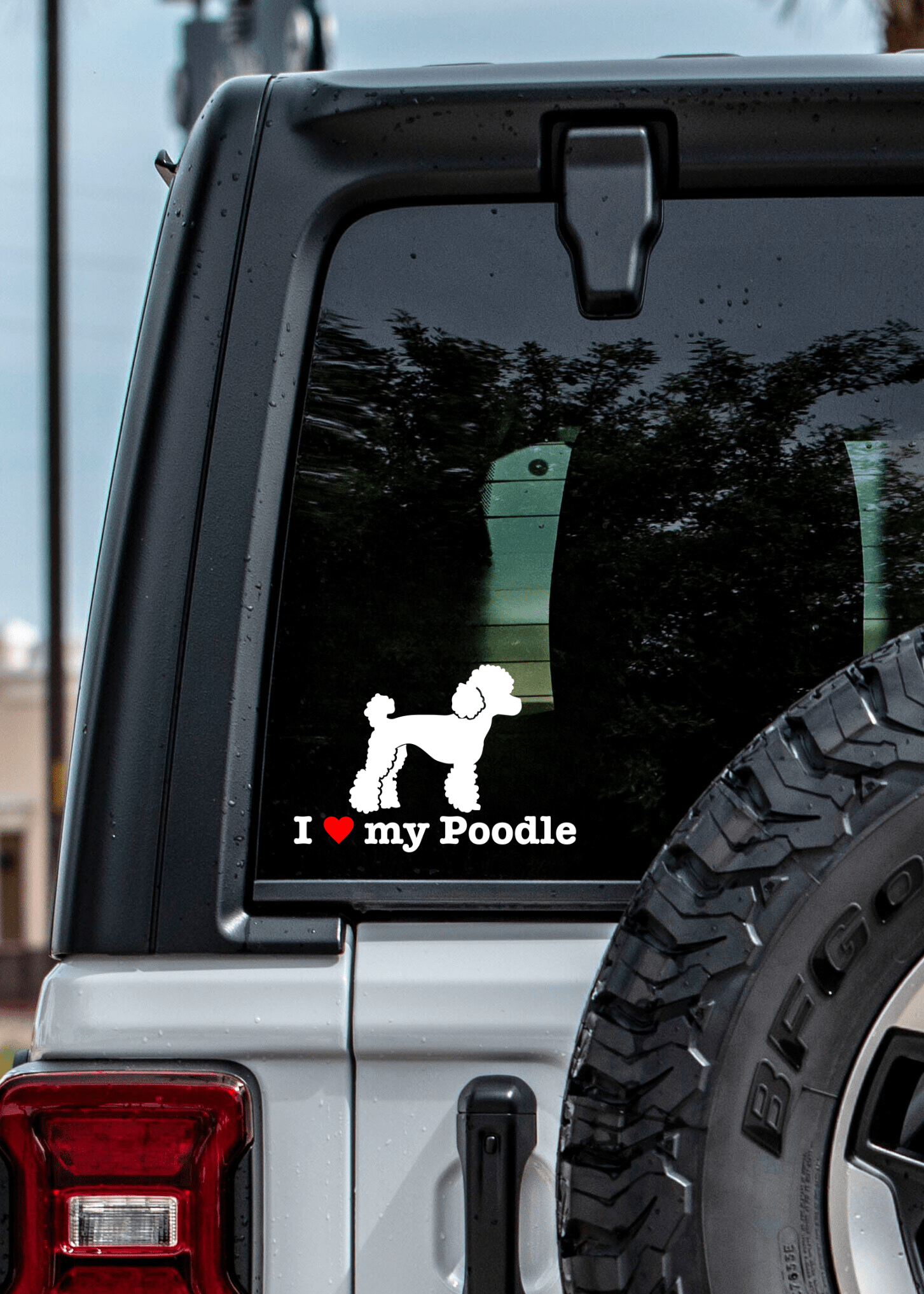 " I ❤️ My Poodle " Decal - modifiedsix