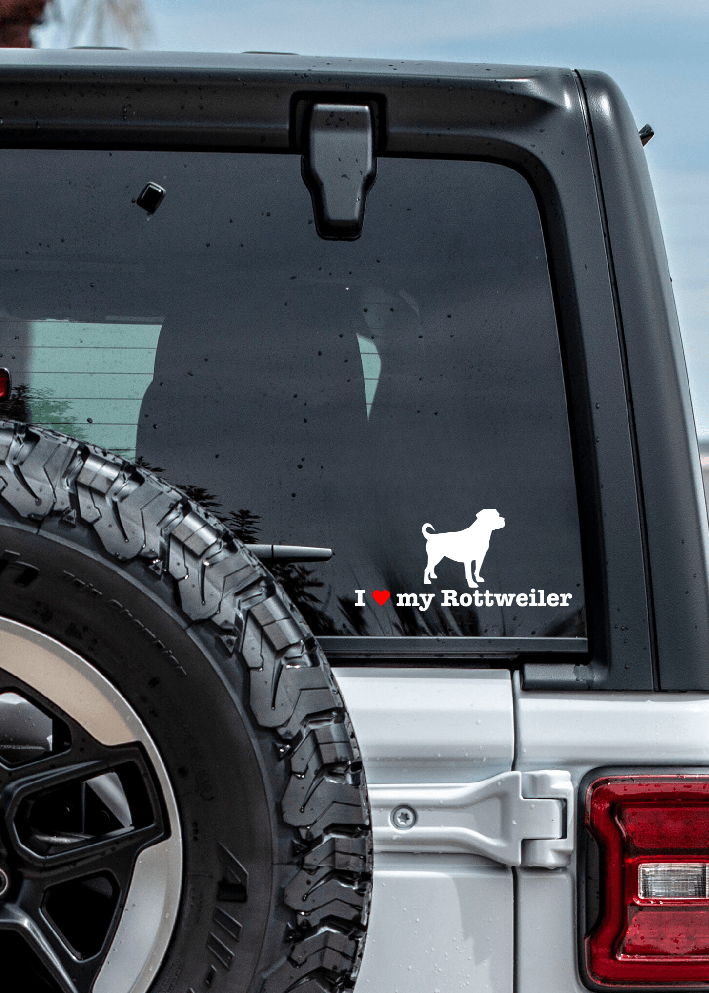 " I ❤️ My Rottweiler " Decal - modifiedsix