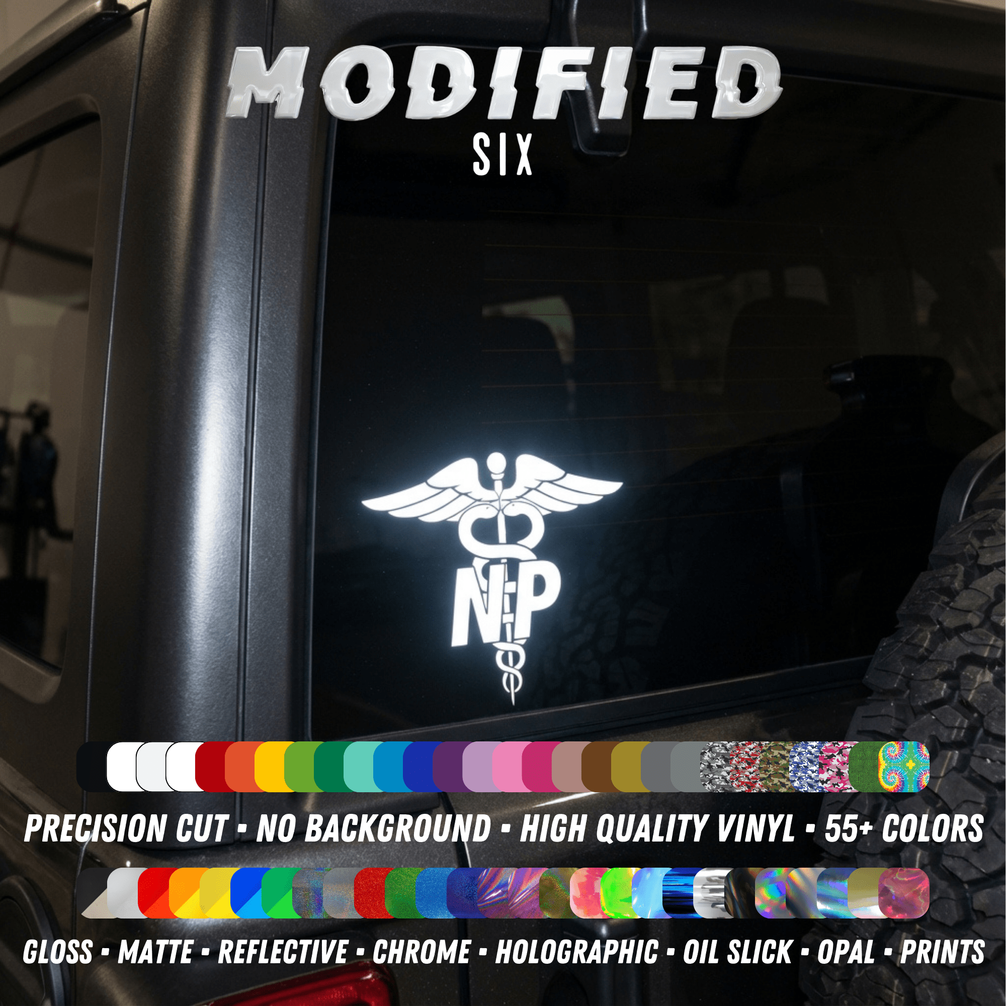 Reflective RN Registered Nurse Decal Car - modifiedsix