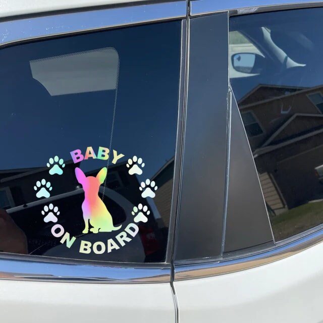 ALL BREEDS Baby on Board Silhouette Decal - modifiedsix