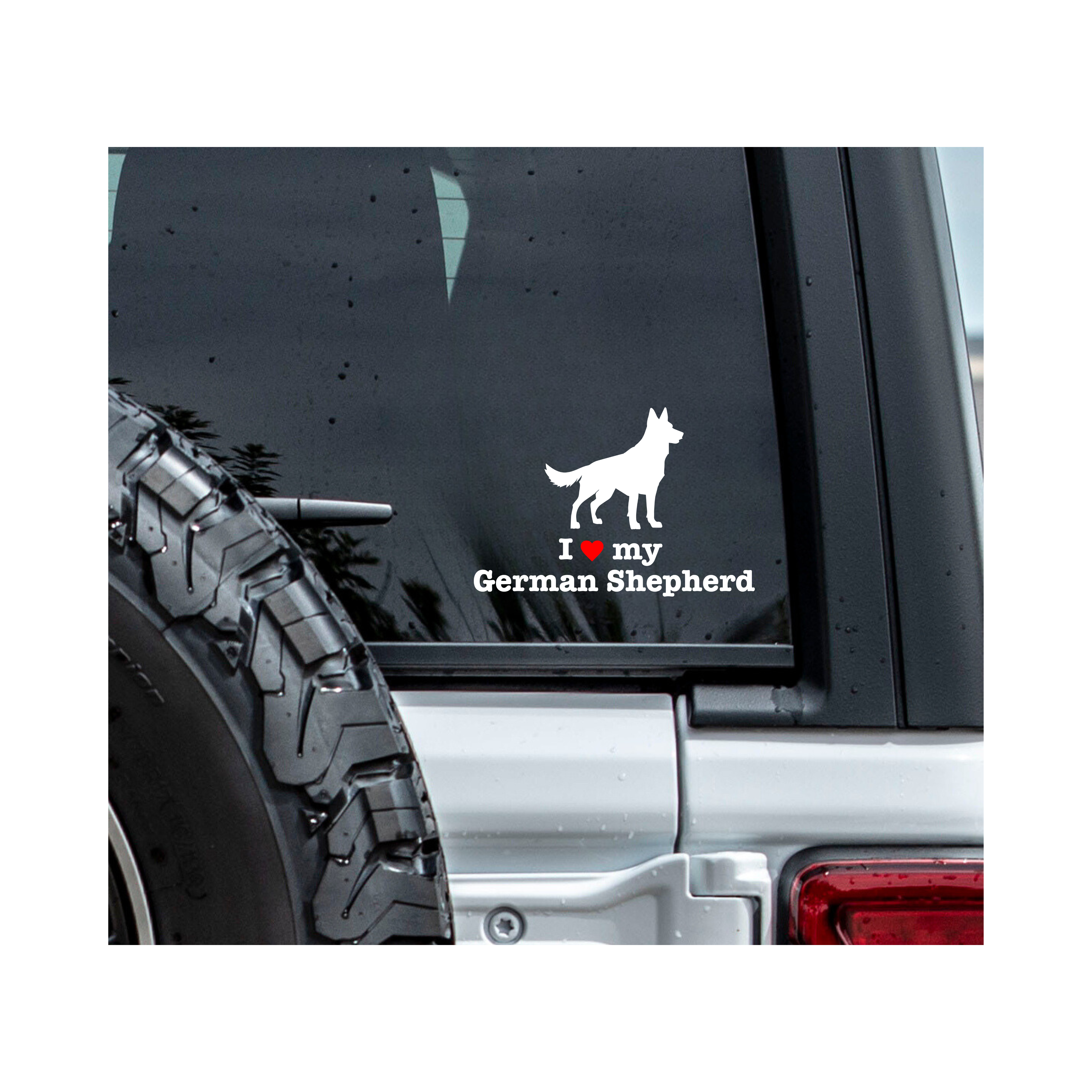 " I ❤️ My German Shepherd " Decal