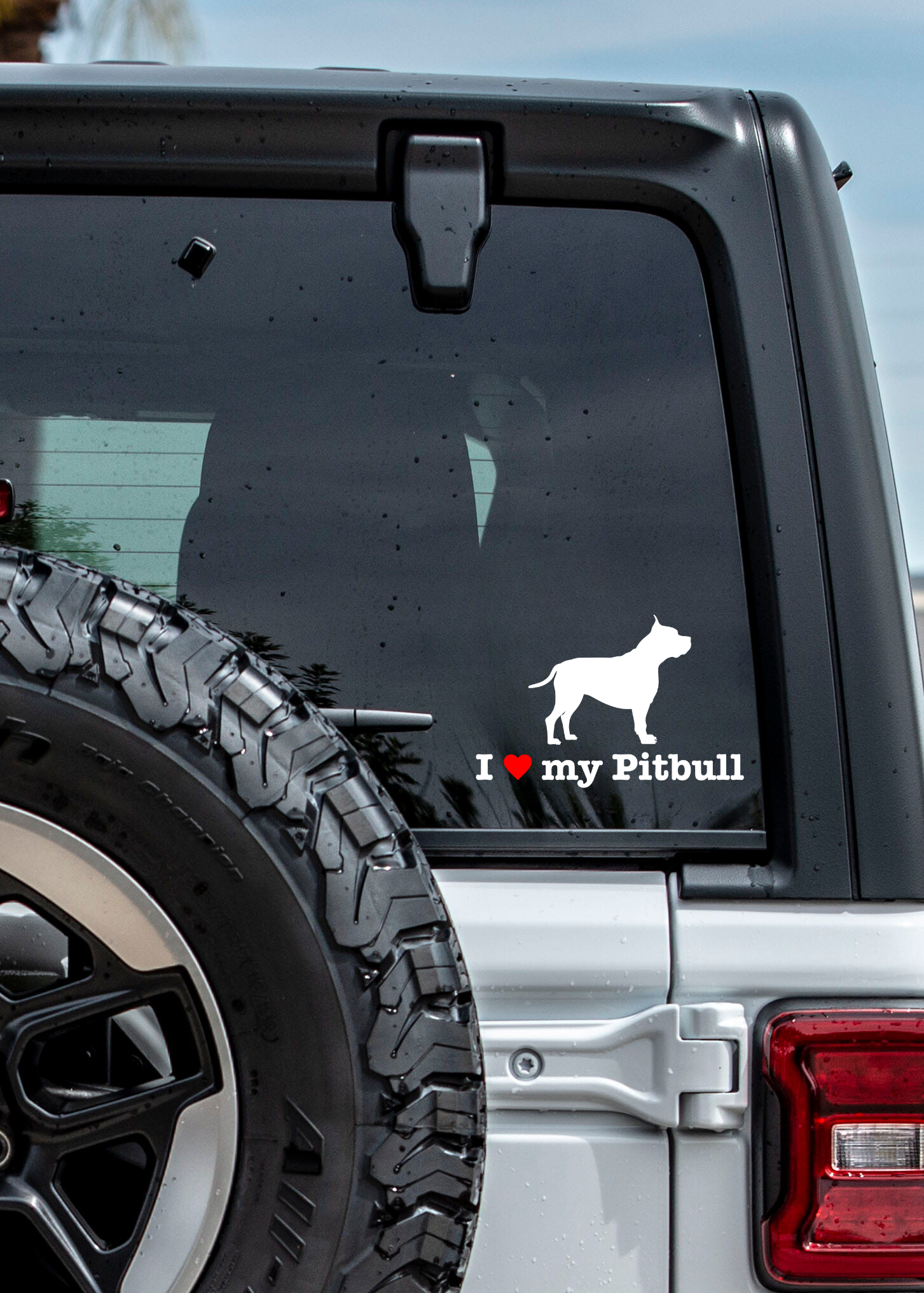 " I ❤️ My Pitbull " Decal