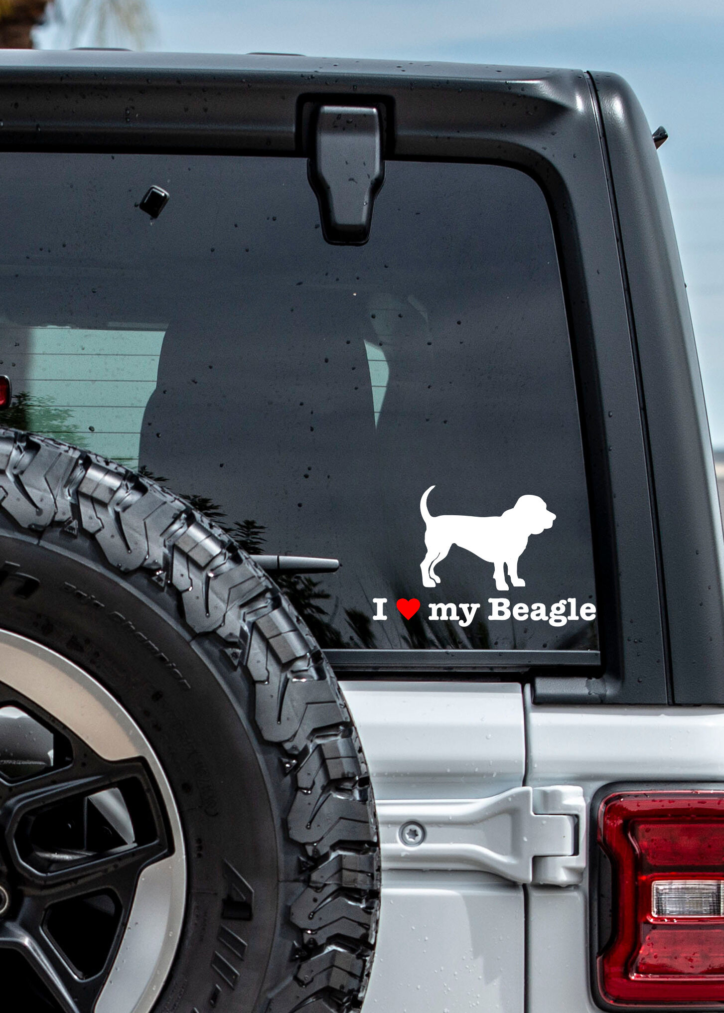 " I ❤️ My Beagle " Decal