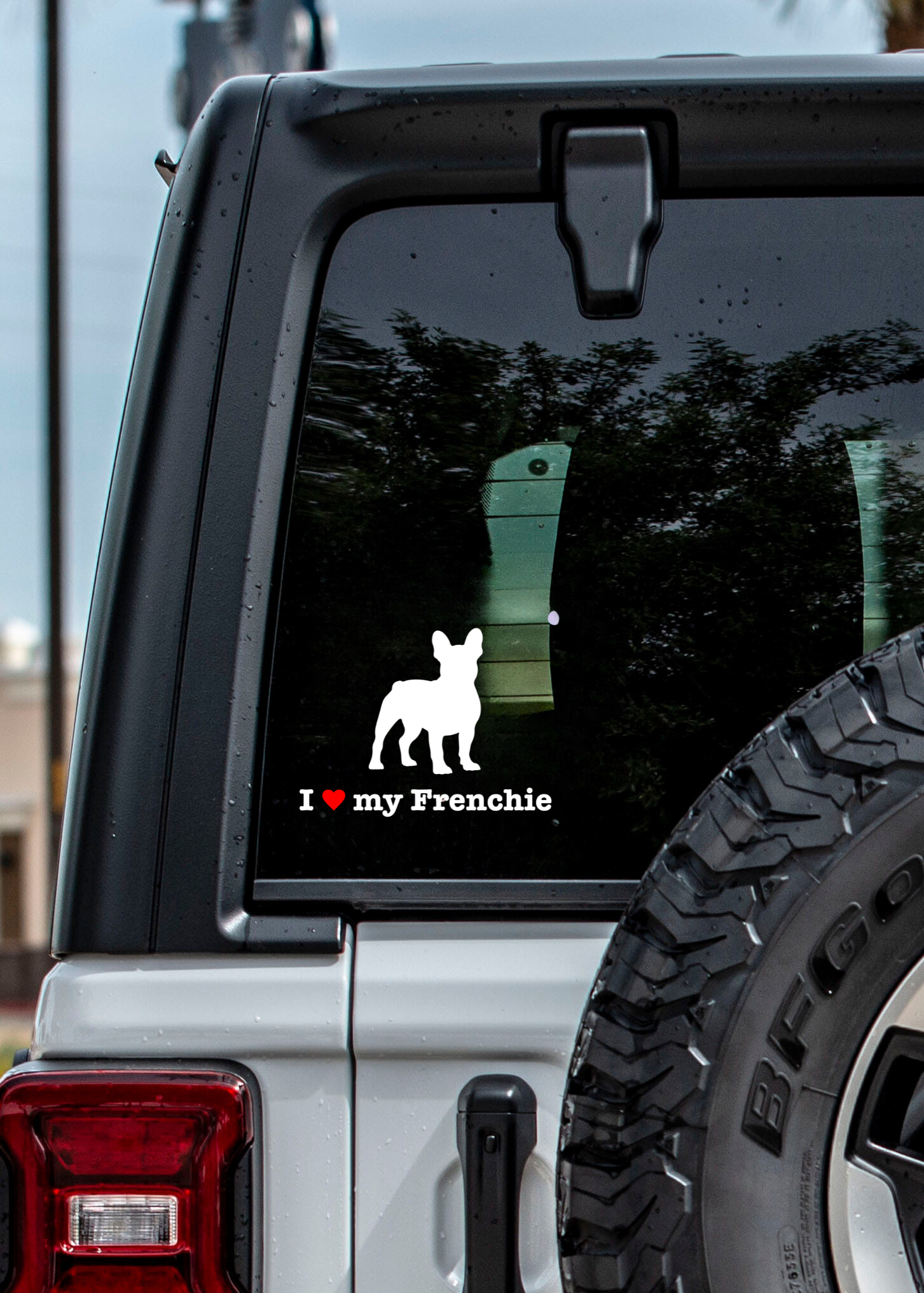 " I ❤️ My Frenchie (French Bulldog)" Decal