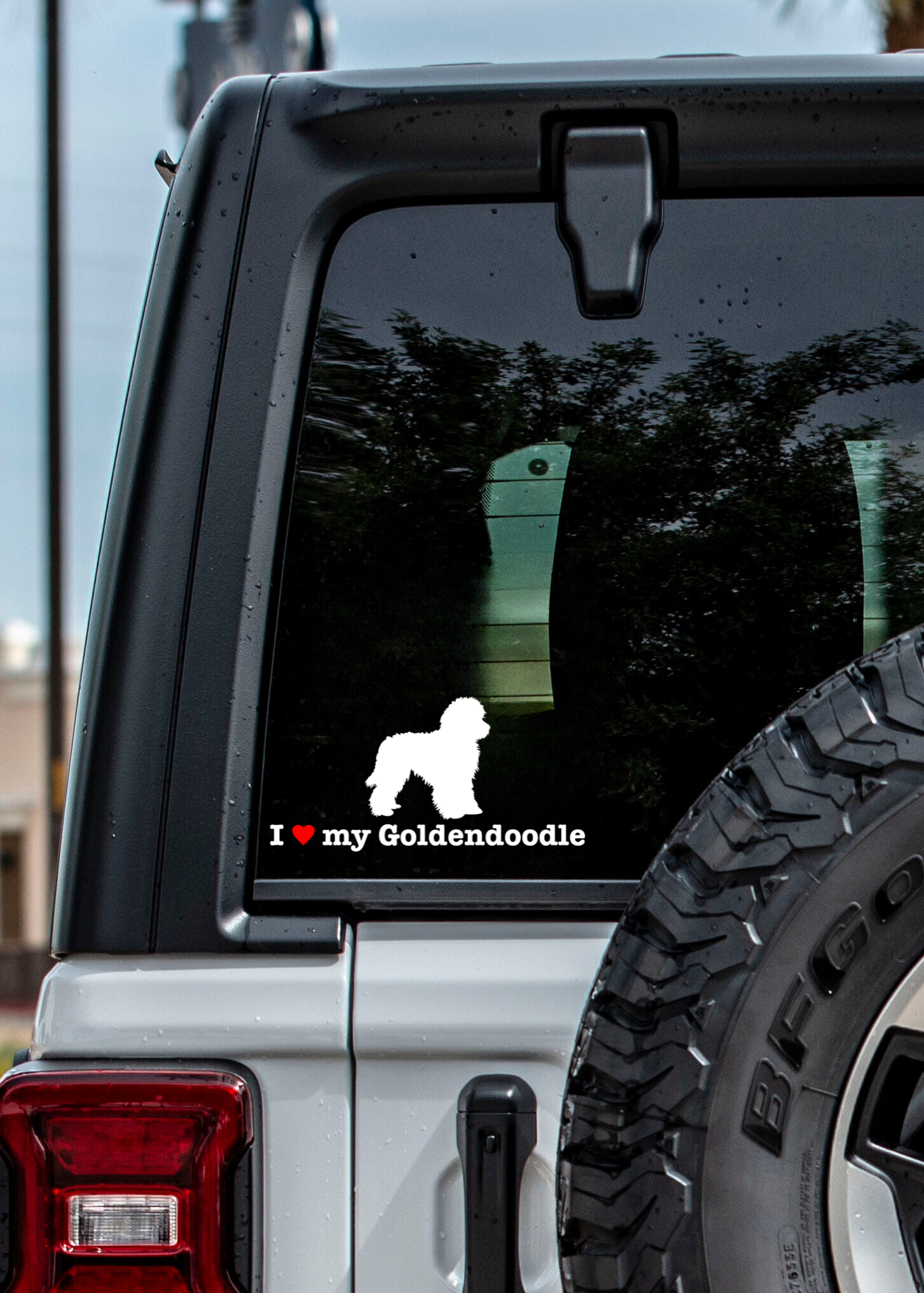 " I ❤️ My Goldendoodle " Decal