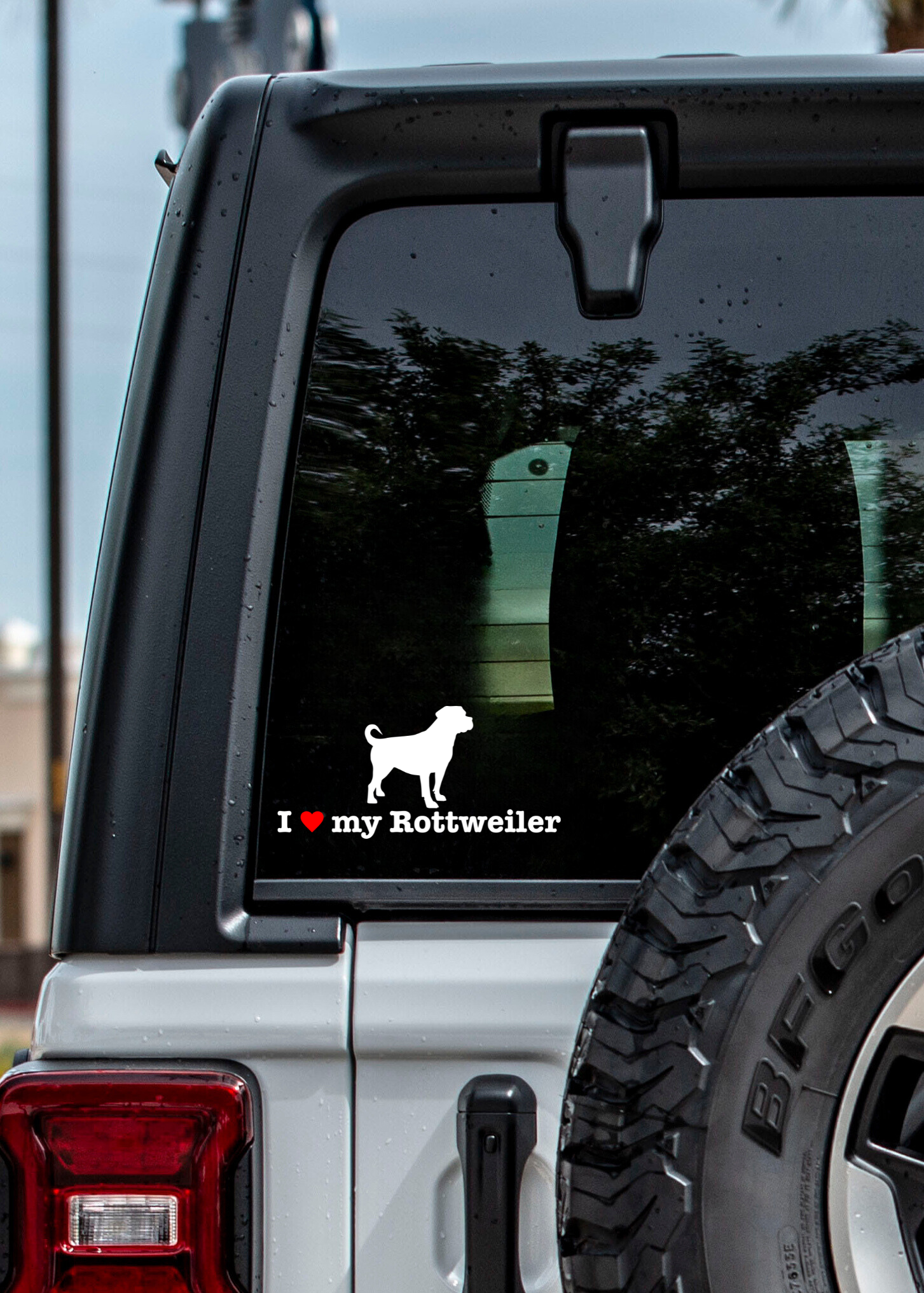 " I ❤️ My Rottweiler " Decal