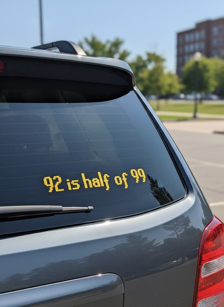 92 is half of 99 OSRS Decal - modifiedsix