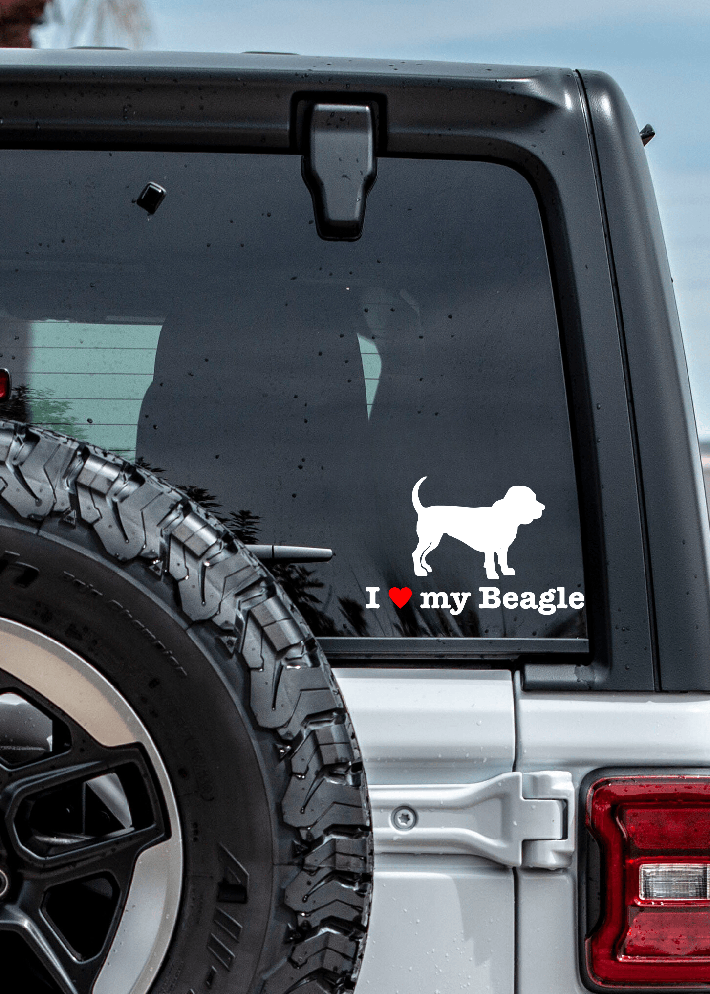 " I ❤️ My Beagle " Decal - modifiedsix