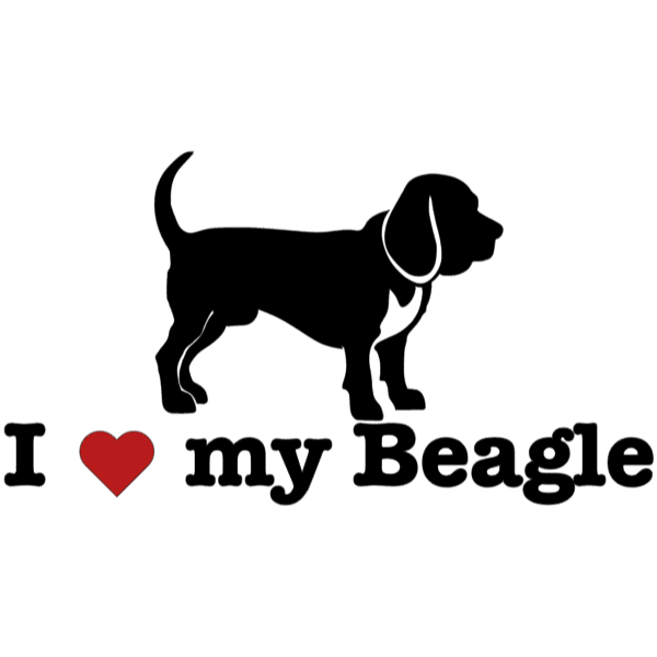 " I ❤️ My Beagle " Decal - modifiedsix