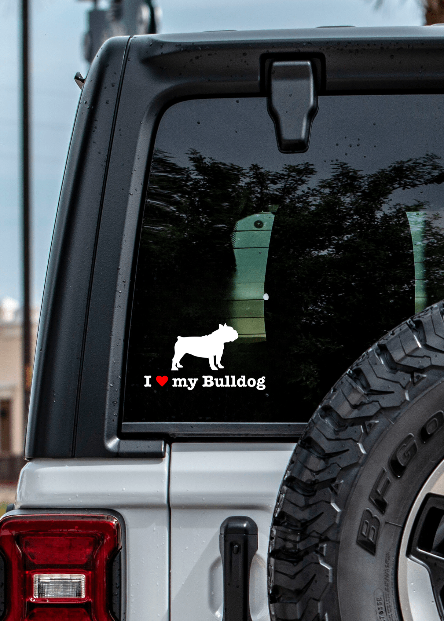 " I ❤️ My Bulldog " Decal - modifiedsix