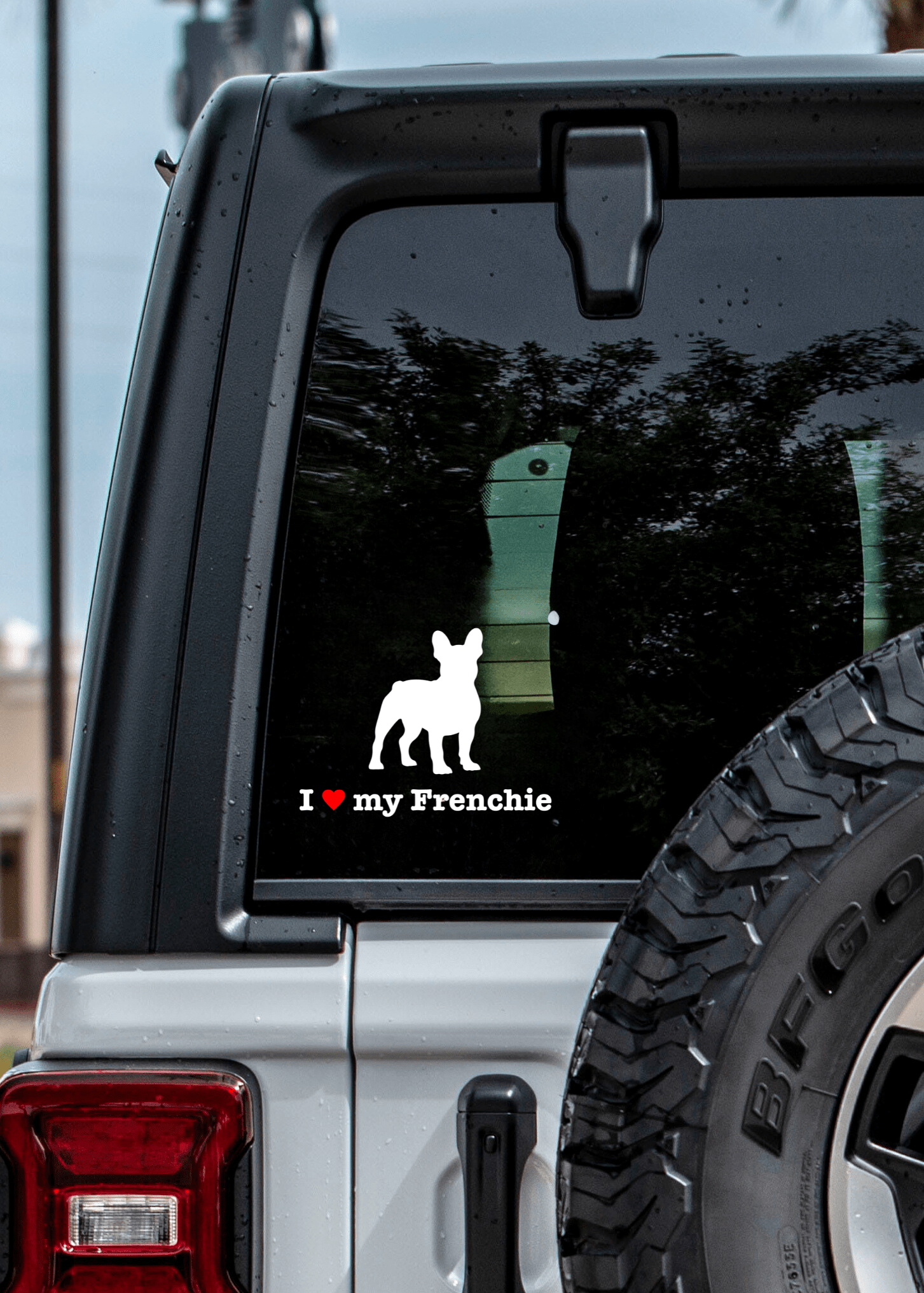 " I ❤️ My Frenchie (French Bulldog)" Decal - modifiedsix