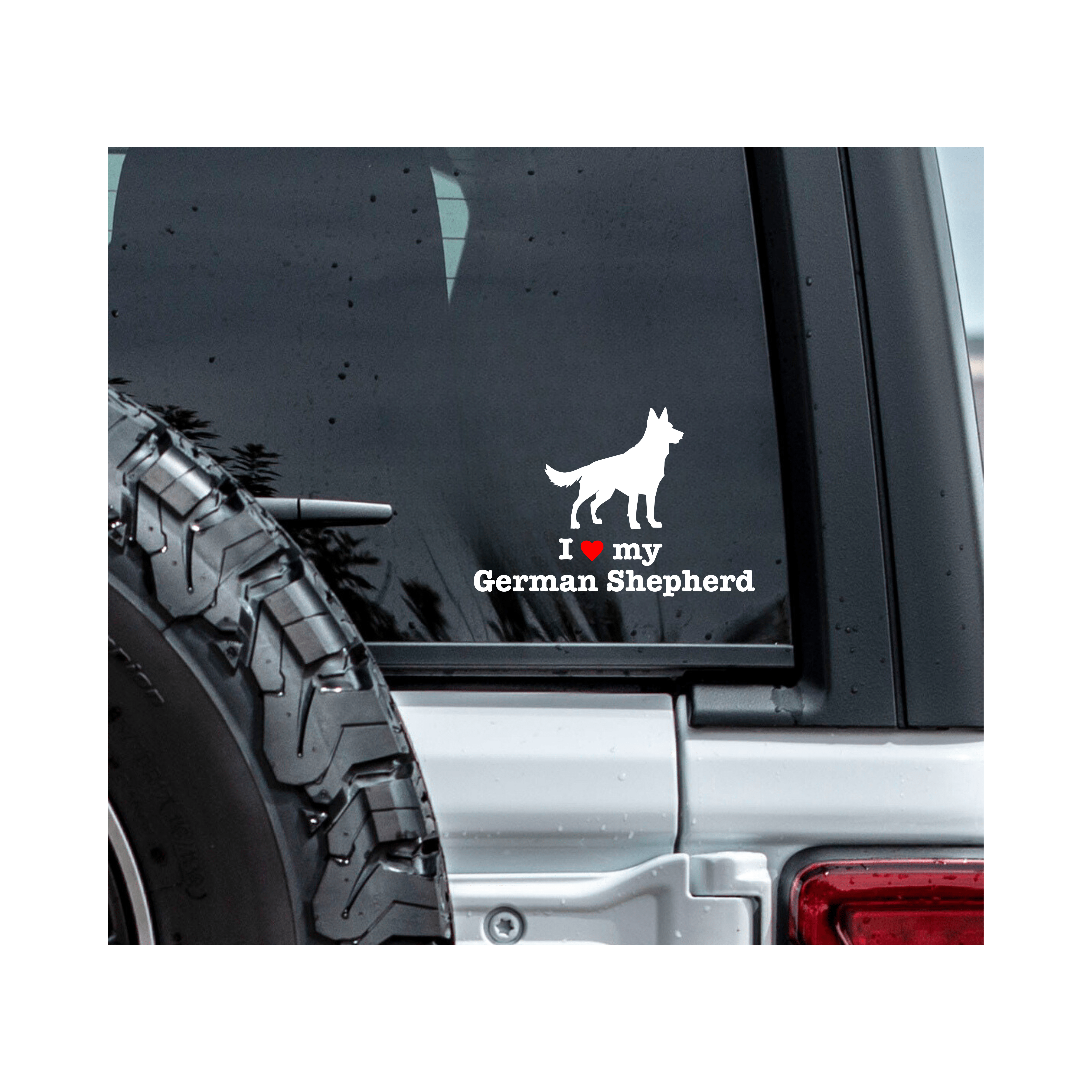 " I ❤️ My German Shepherd " Decal - modifiedsix