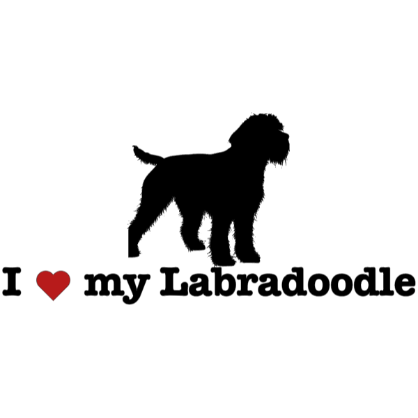 " I ❤️ My Labradoodle " Decal - modifiedsix