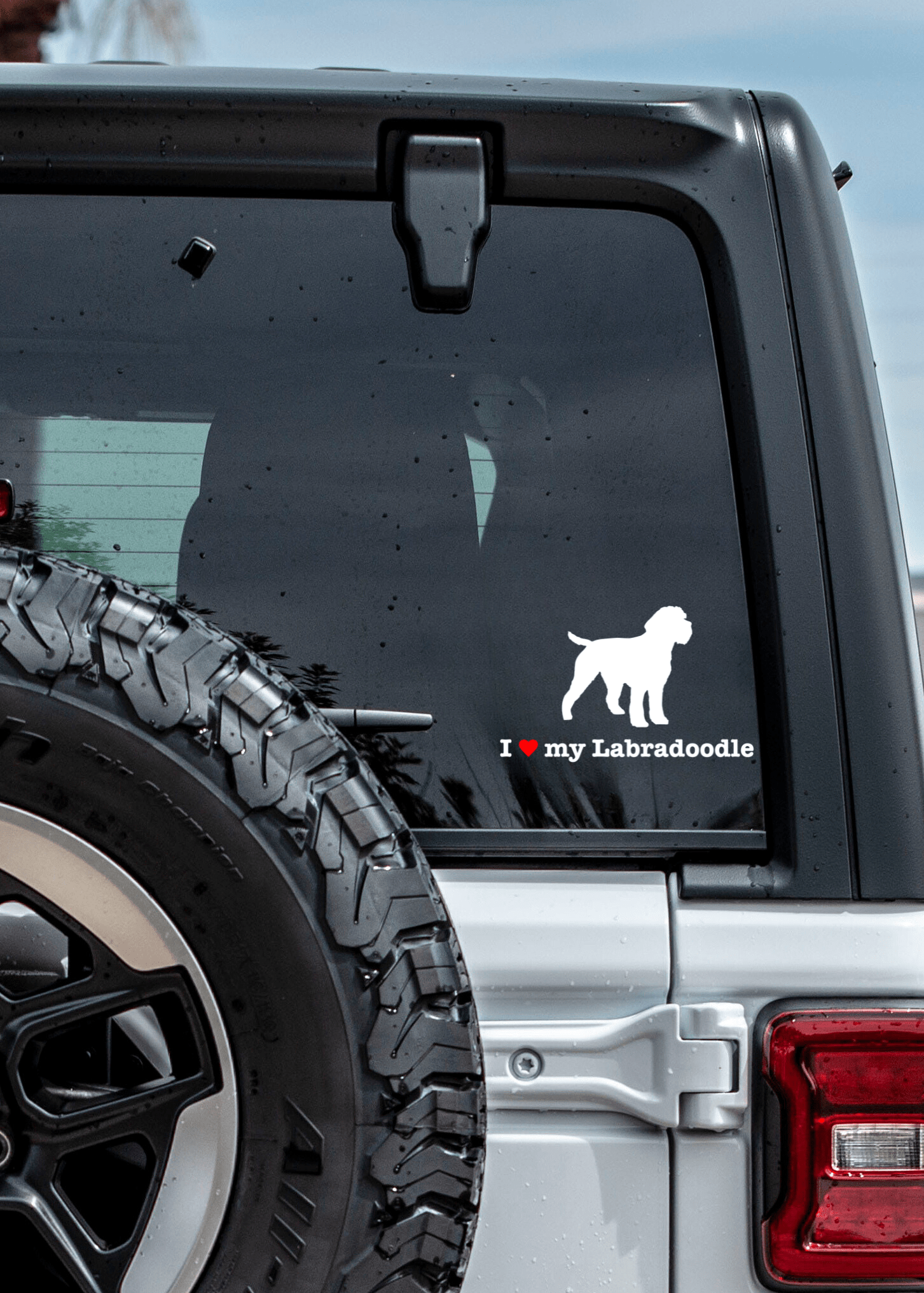 " I ❤️ My Labradoodle " Decal - modifiedsix