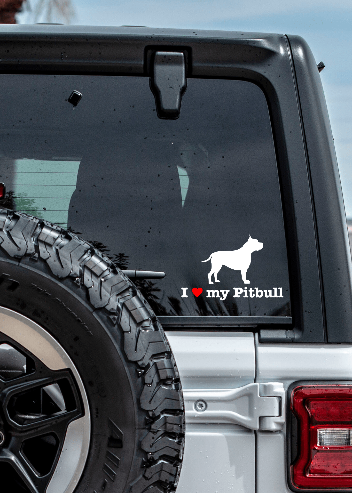 " I ❤️ My Pitbull " Decal - modifiedsix