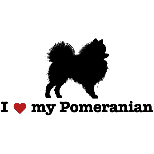 " I ❤️ My Pomeranian " Decal - modifiedsix