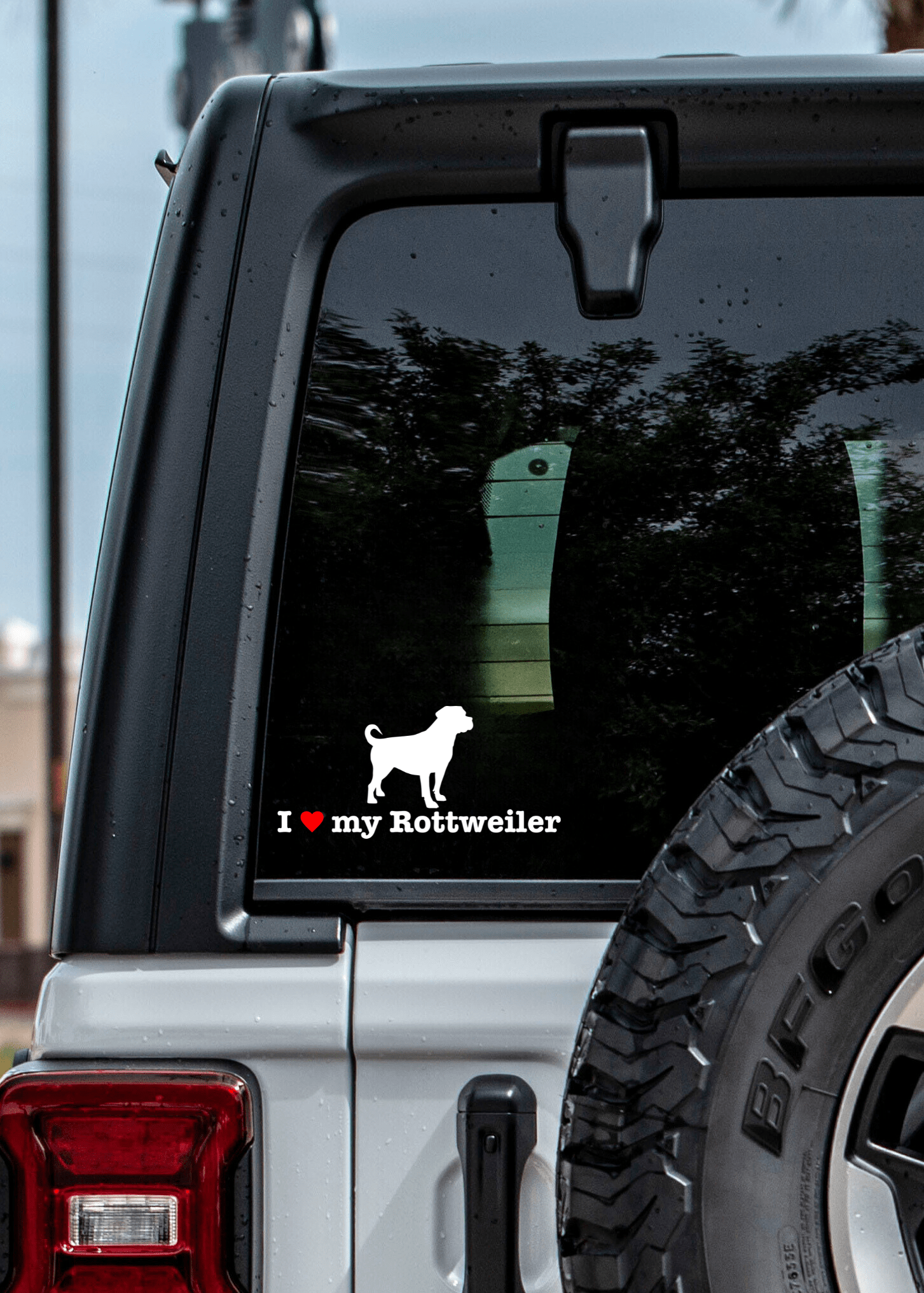 " I ❤️ My Rottweiler " Decal - modifiedsix