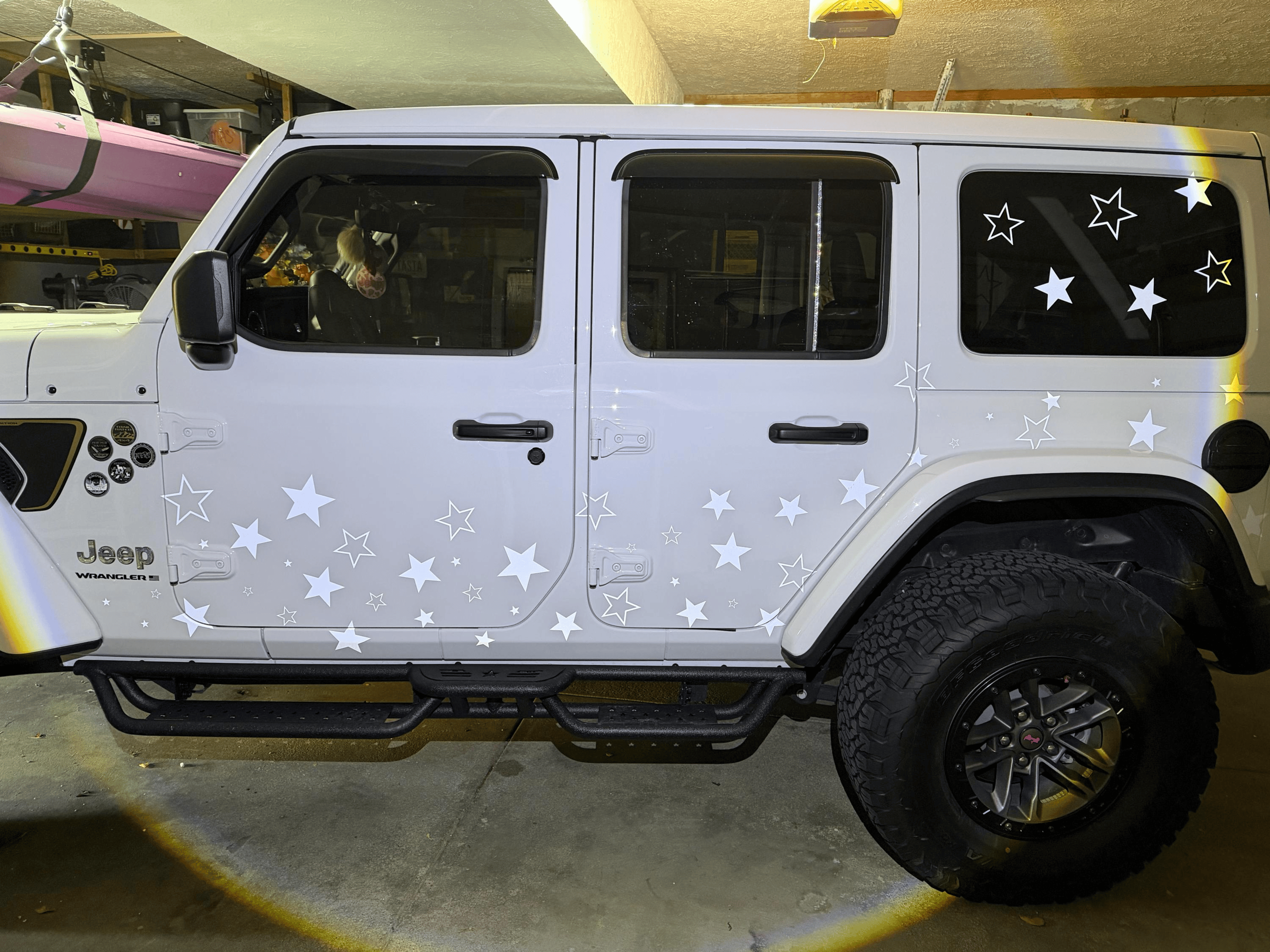 Reflective Star Decal Pack DIY Vinyl Stickers Jeep Wrangler SUV Gladiator 55+ - modifiedsix