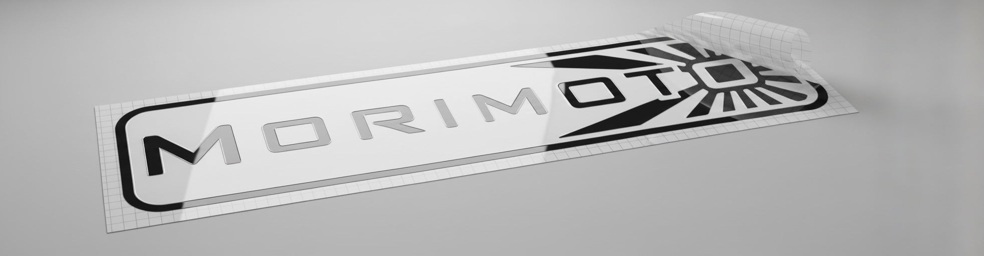 Reflective White Morimoto Inspired Vinyl Decal - modifiedsix