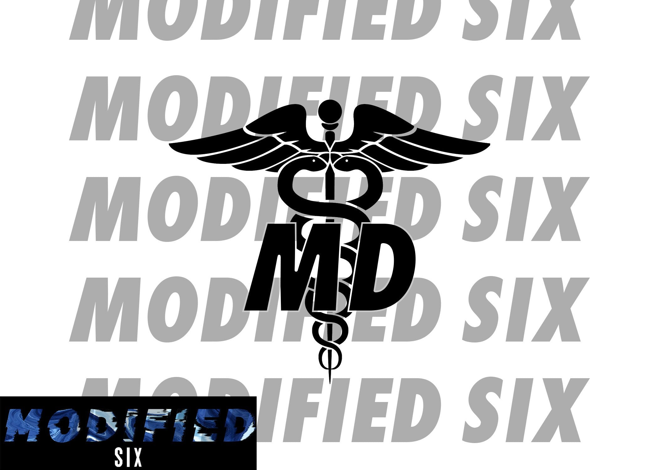 MD Medical Doctor Decal (55+ Colors)