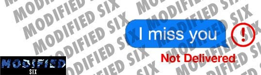 I Miss You Not Delivered Decal