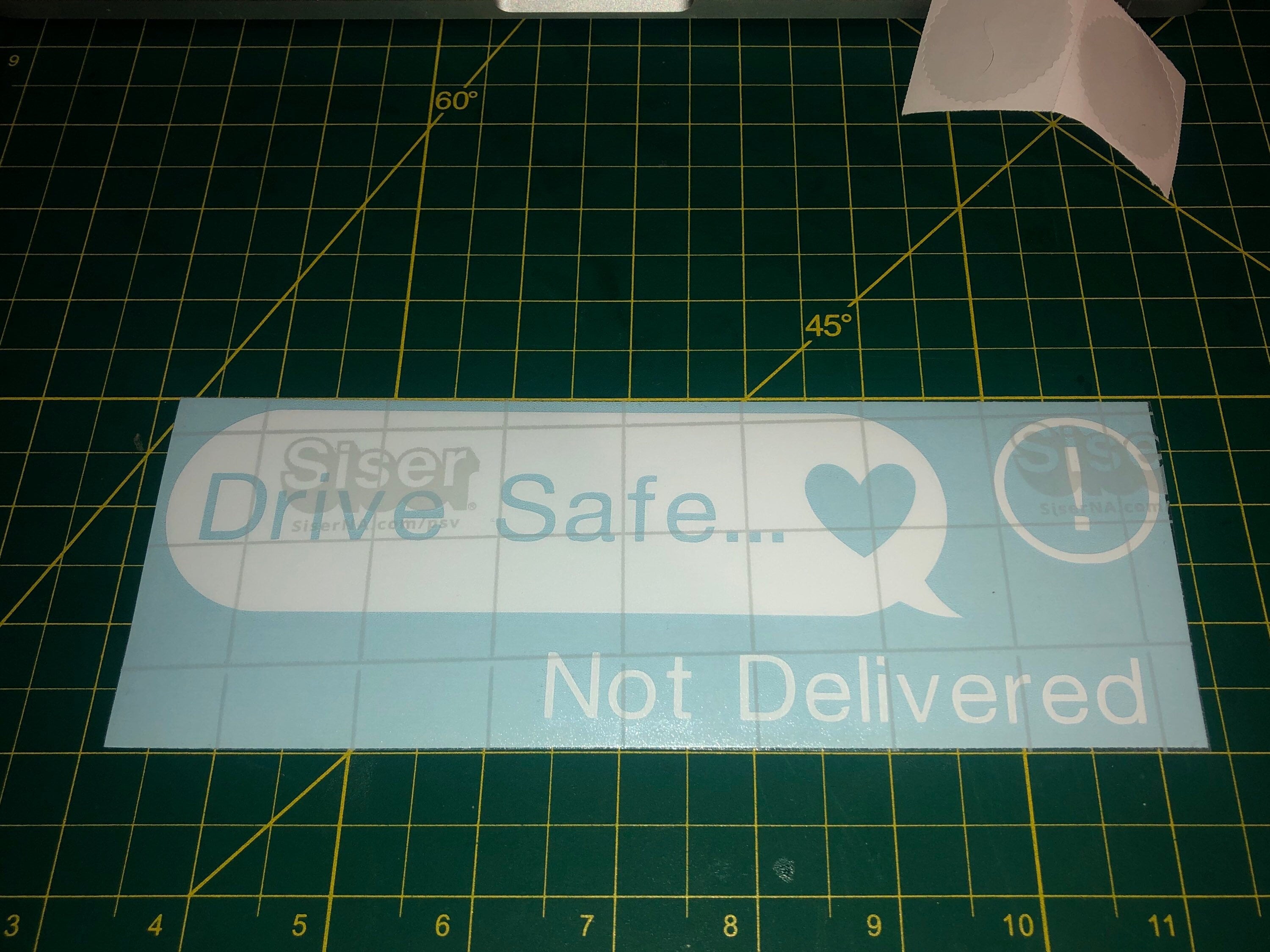 Drive Safe Not Delivered Decal