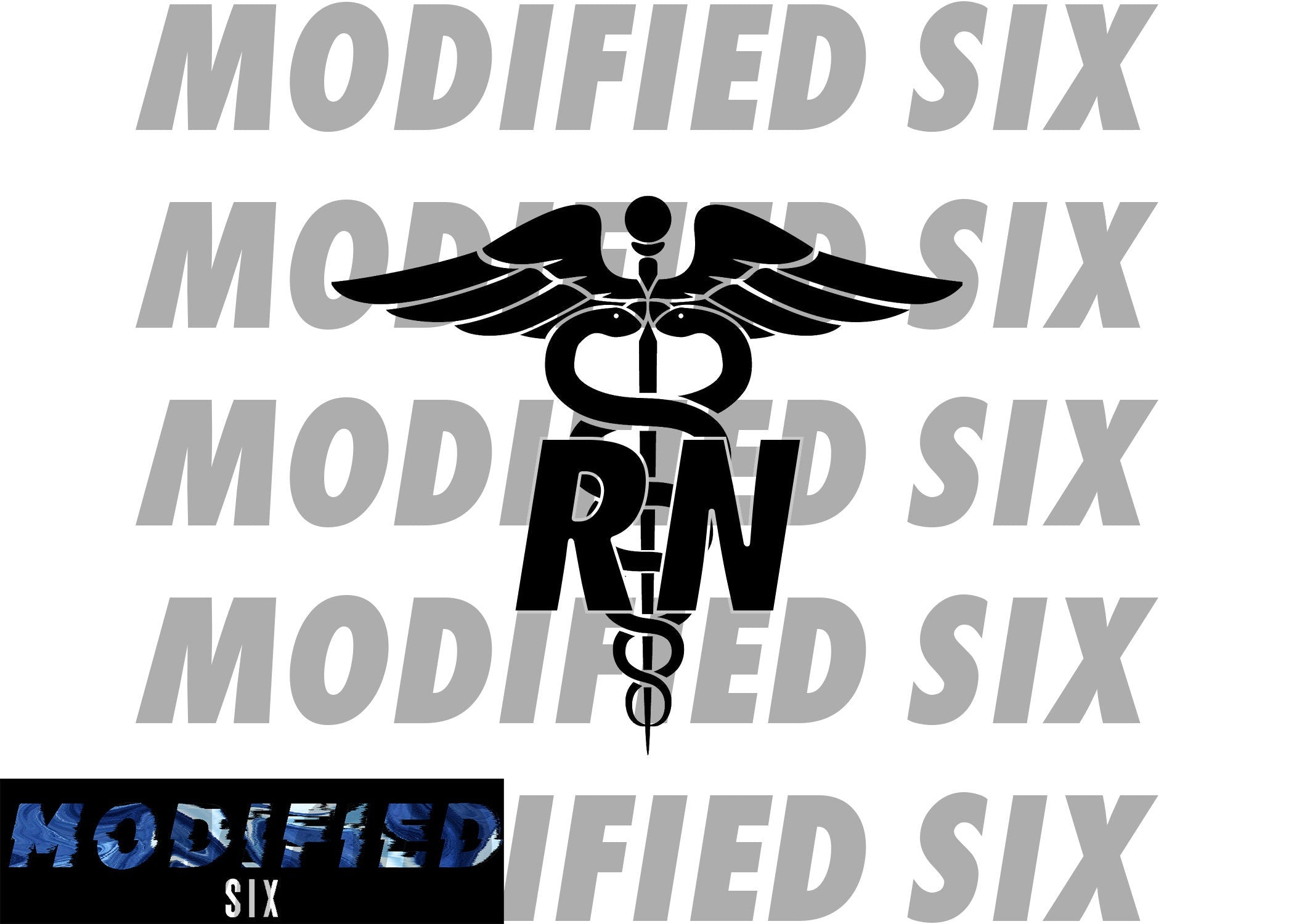 RN Registered Nurse Decal (55+ Colors) - modifiedsix