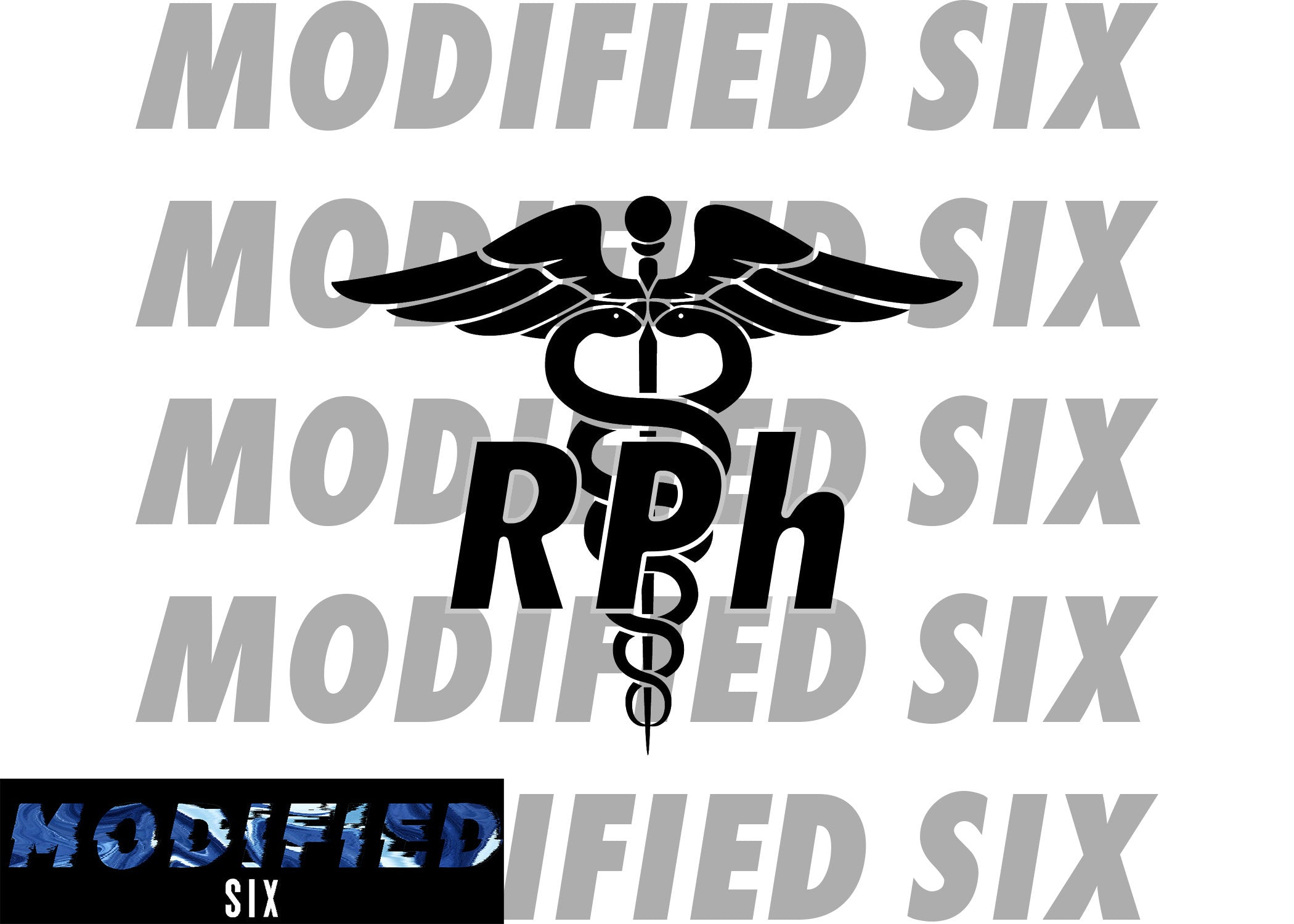 RPh Registered Pharmacist Decal (55+ Colors) - modifiedsix